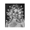 Love Is Like A Butterfly - Black and White - Dolly Parton Physical Print