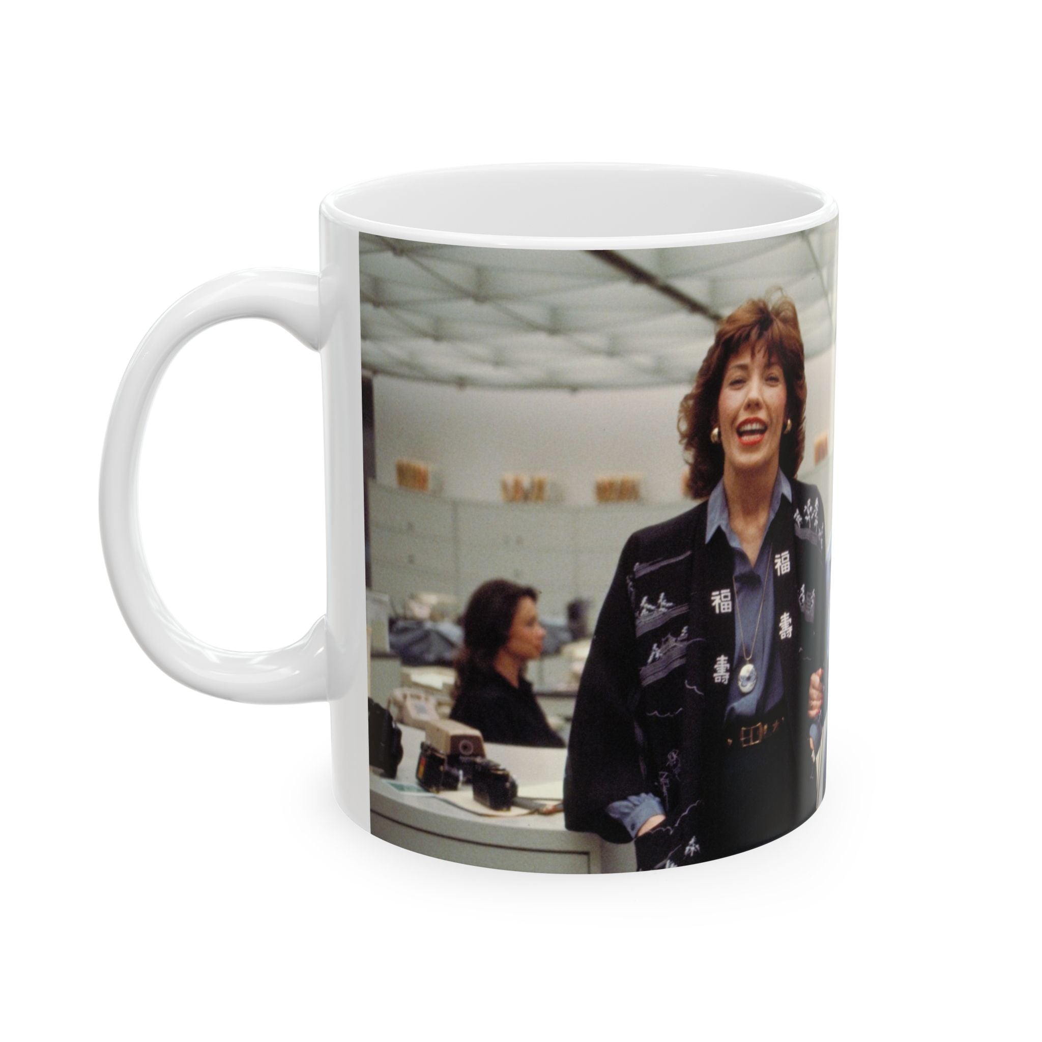 Lily Tomlin, Dolly Parton, Jane Fonda in 9 to 5 mug